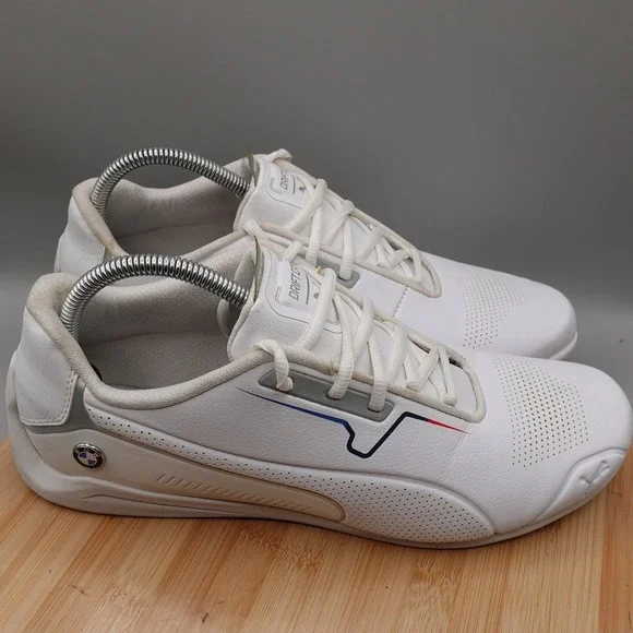 Puma Shoes Mens 11.5 White BMW MMS x Drift Cat 8 Motorsport 306978-02 Flaws
